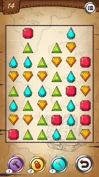 Jewels and gems - match jewels puzzle Screen Shot 1