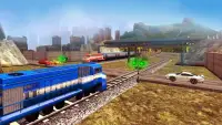 ट्रेन रेसिंग गेम्स 3डी 2प्लेयर Screen Shot 1