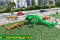 Monster Lizard Simulator: Batalla de la ciudad Screen Shot 0