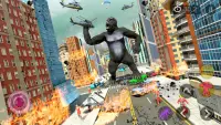 Permainan Gorila: Gorila Marah vs kong permainan Screen Shot 15