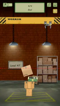 Throw It Right: box drop stack builder game Screen Shot 4