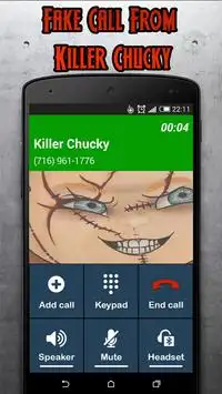 Call From Killer Chucky - Prank Call Screen Shot 0