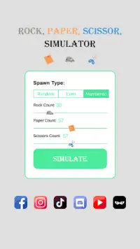 Rock Paper Scissor - Simulator Screen Shot 2