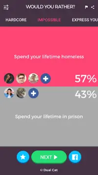 Would You Rather - Social Game Screen Shot 1