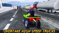 चरम ट्रैक्टर बाइकर रेस: राजमार्ग बहती 3 डी गेम Screen Shot 3
