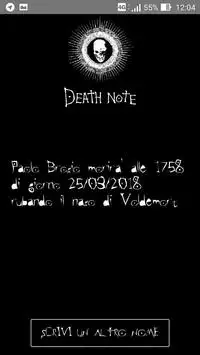 Death App Note Screen Shot 3