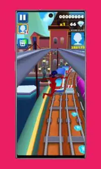 subway Lady Endless jump V3: cat runner noir jogos Screen Shot 3