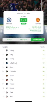 XPLeague - Football Leagues Score Prediction Screen Shot 2