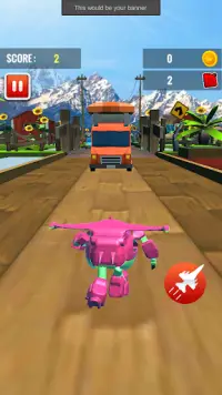 Super Fly Robot Wings Adventure run Screen Shot 0