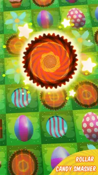 Easter Rabbit Egg Jogos: Candy Match 3 e Vestir Screen Shot 3