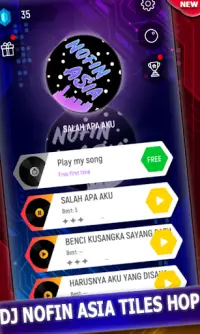 DJ Nofin Asia Tiles Hop Music Games Songs Screen Shot 0