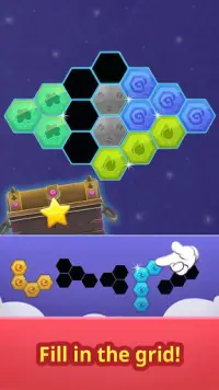 六角形のパズルゲーム：マジックブロック Screen Shot 3