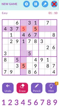 Sudoku puzzle : easy, medium, hard, expert Screen Shot 5