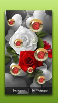 3D Rose Live Wallpaper Screen Shot 1