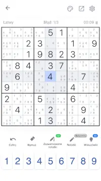 Sudoku - klasyczne łamigłówki Screen Shot 5