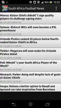South Africa Football News Screen Shot 0