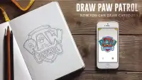 How to draw paw patrol cartoon Screen Shot 1