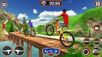 BMX imprudent rider - pistes de cascade de vélo Screen Shot 3