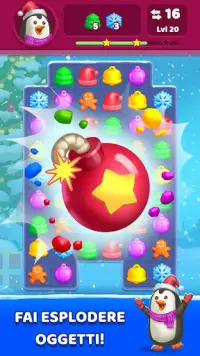 Babbo Natale - Giochi Match 3 & Puzzle di Natale Screen Shot 1