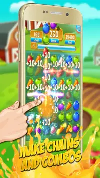 Fruitlink smash mania: gratis match 3 game Screen Shot 3