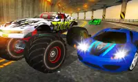 Crazy voiture vs Monster Racer Screen Shot 2