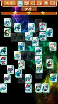 Mahjong Smurf Solitaire Screen Shot 2