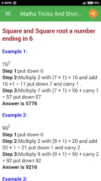 Maths Tricks And Shortcuts Screen Shot 4