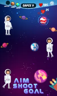 Galaxy Sky Planet Ball Games Screen Shot 1