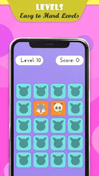 Animal Memory Game for Kids-Free Memory Match Game Screen Shot 3