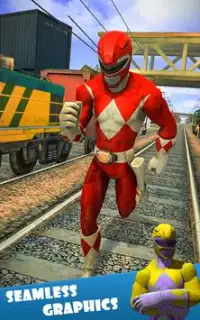 Subway Surf Ninja: Rangers Steel Run Screen Shot 5