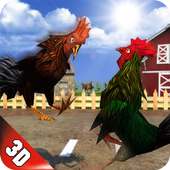 Angry Rooster Fighting Hero: Farm Chicken Battle