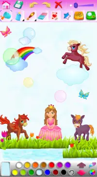 Princess Coloring Game Screen Shot 7