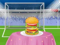 Вкусные Футбол Burger Игры Screen Shot 7