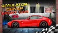 Simulator Driver Sport Car 3D Screen Shot 2