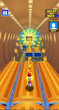 Subway Train 3D - Endless Surf Run Screen Shot 1