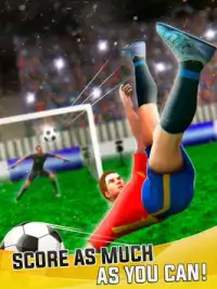 Penaltı Vuruşu Tekme Top Gol - Futbolcu Vs Kaleci Screen Shot 4
