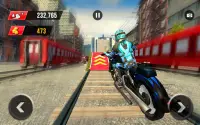 Railroad Bike Race 3D: Subway Moto Ride Screen Shot 13