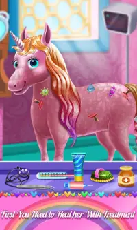 Princess Unicorn Care and DressUp Screen Shot 0