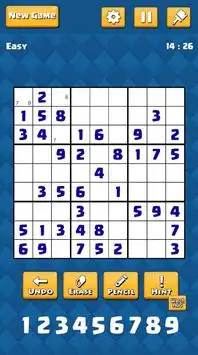 Daily Sudoku: Free online sudoku hard- Websudoku Screen Shot 2