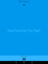 How Fast Can You Tap? Screen Shot 1