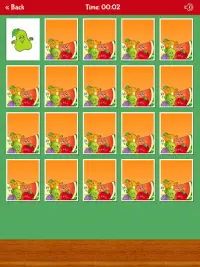 Fruits and Vegetables Memory Match Game Screen Shot 7