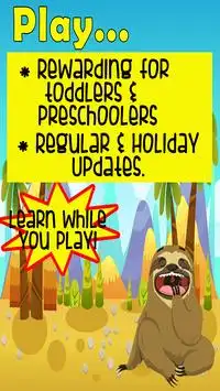 sloth games for kids: free Screen Shot 3