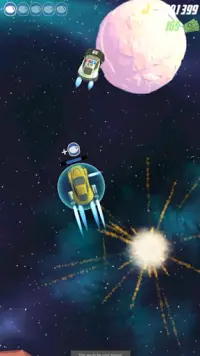 Space Taxi Driver - cosmic endless runner Screen Shot 2