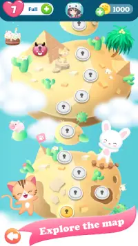 World of Cuteness - Match3 Puzzle Screen Shot 2