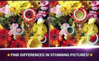 أوجد الفروق الزهور - الاختلاف بين الصورتين Screen Shot 0