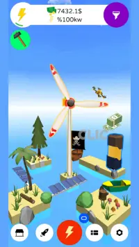 풍력 회사 풍차 시뮬레이션 유휴 게임, 거물 Screen Shot 4