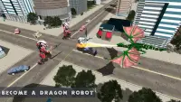 التنين روبوت تحويل لعبة - ديناصور العالم في القتال Screen Shot 6