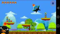 Angry Super Chicken : Ninja Knock Down Screen Shot 1