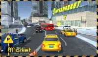 Supermarkt Taxi Driver 3D-Sim Screen Shot 10