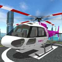 Simulador de rescate de helicóptero volando